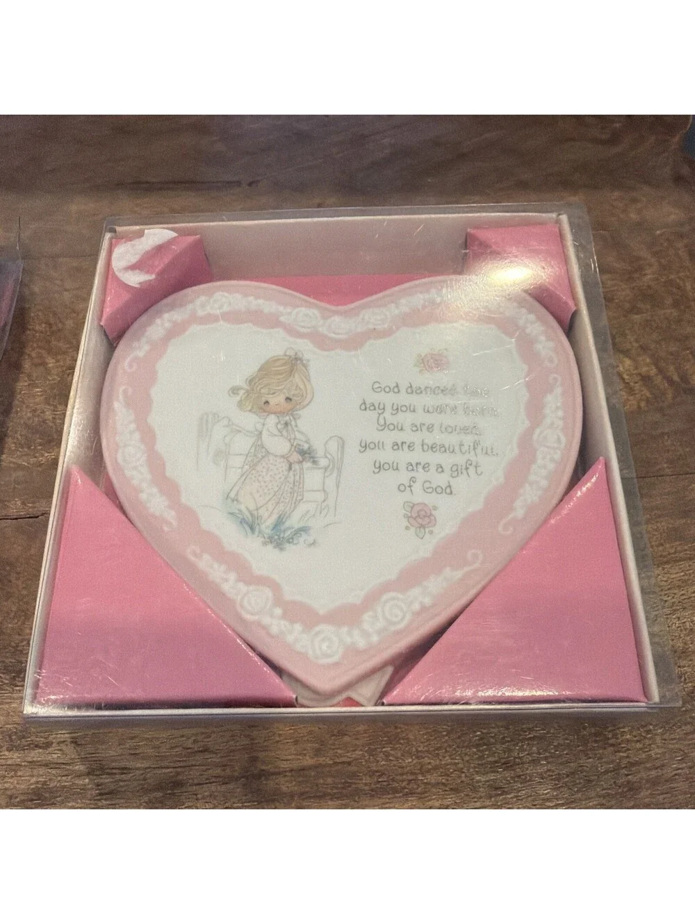 Lot Of 2 Precious Moments, Footprints And God danced The Day You Were Born
